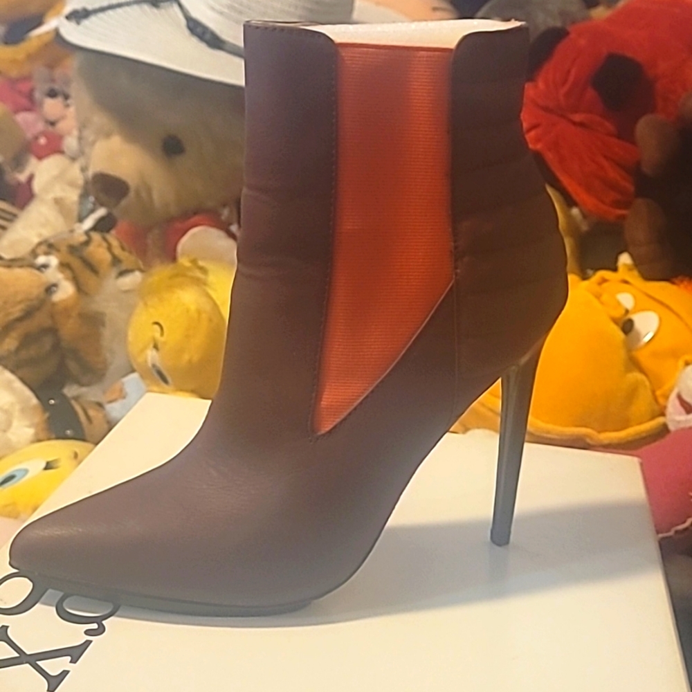 Quilted Leather 2Tone Bootie